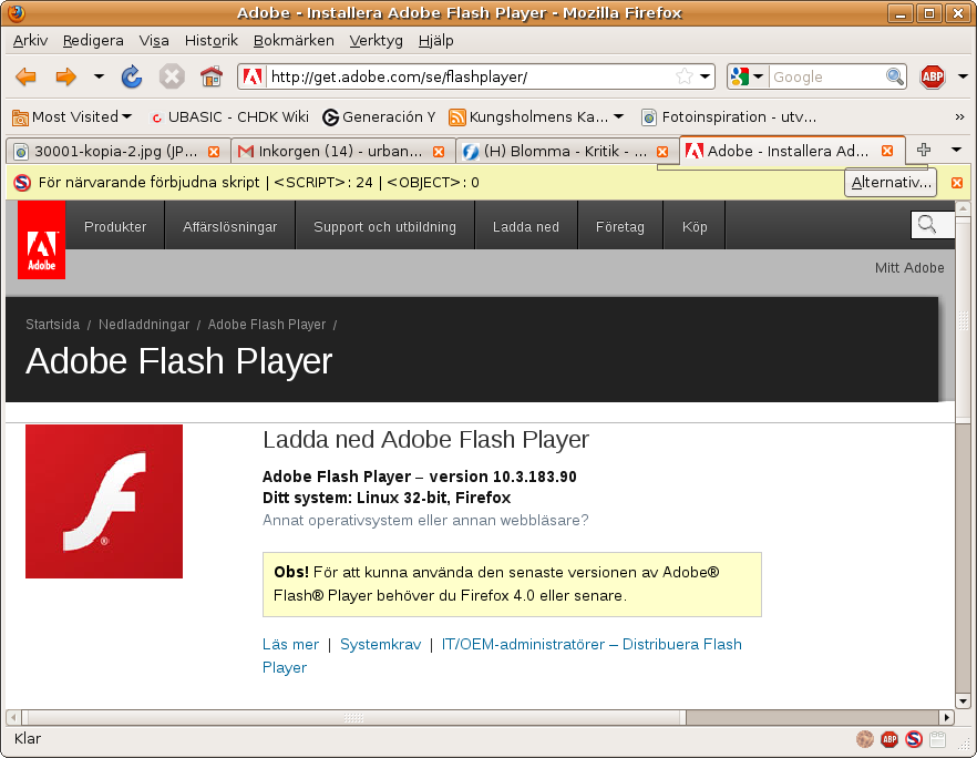 adobe flash player update for mac os x 10.9.5